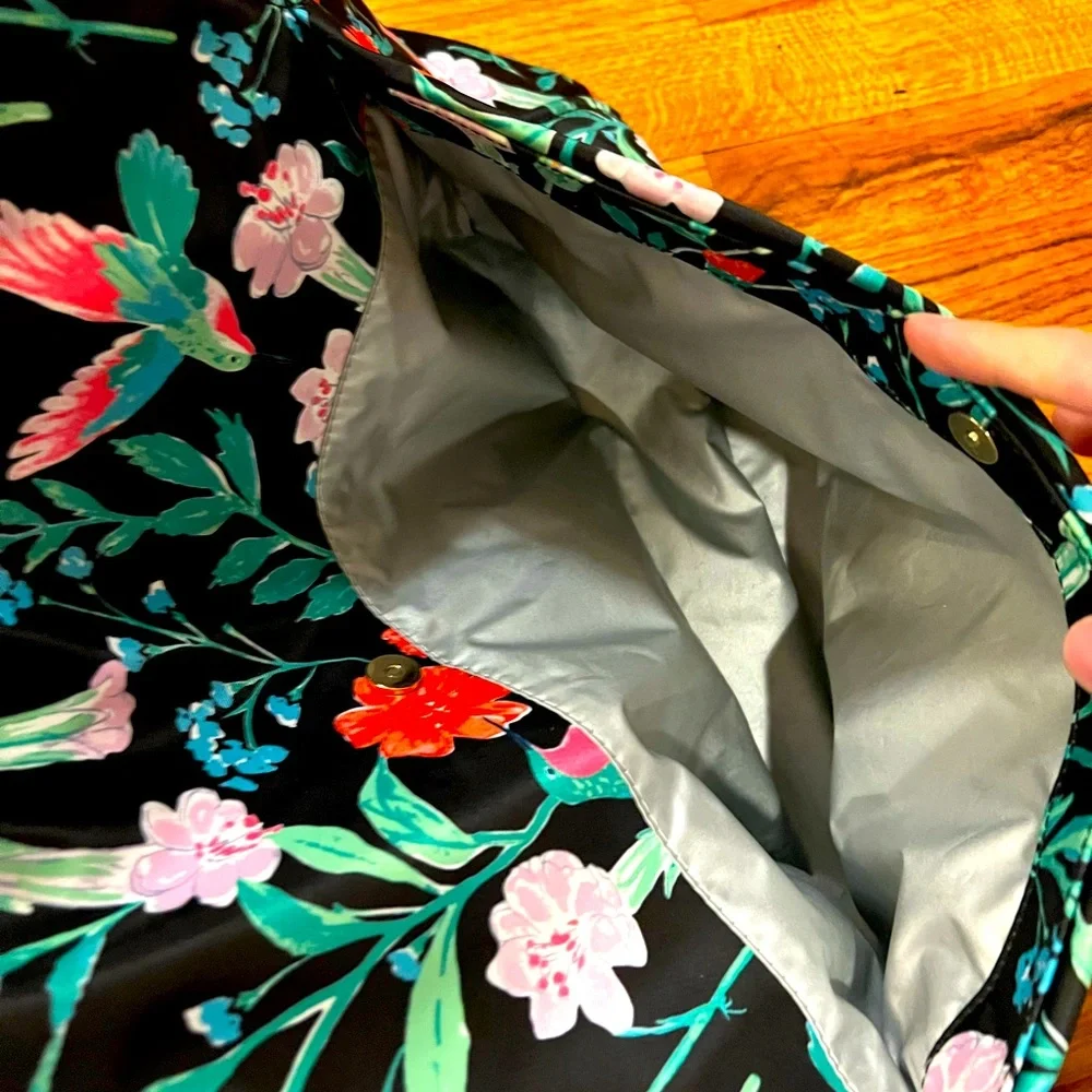 Floral Black Baby Bag - Picture 5 of 7